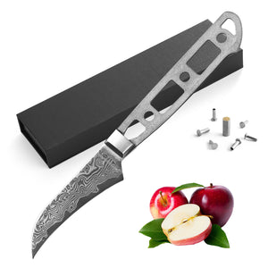 [2024 NEW MODEL] AUS-10 Damascus 2.75-in Peeling Paring Knife Blank [No Logo]