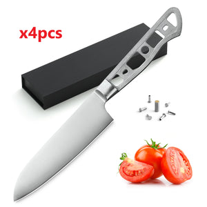 [2022 NEW] AUS-10 3 Layers Forged 5-in Small Santoku Blank x 4PCS [NO LOGO]