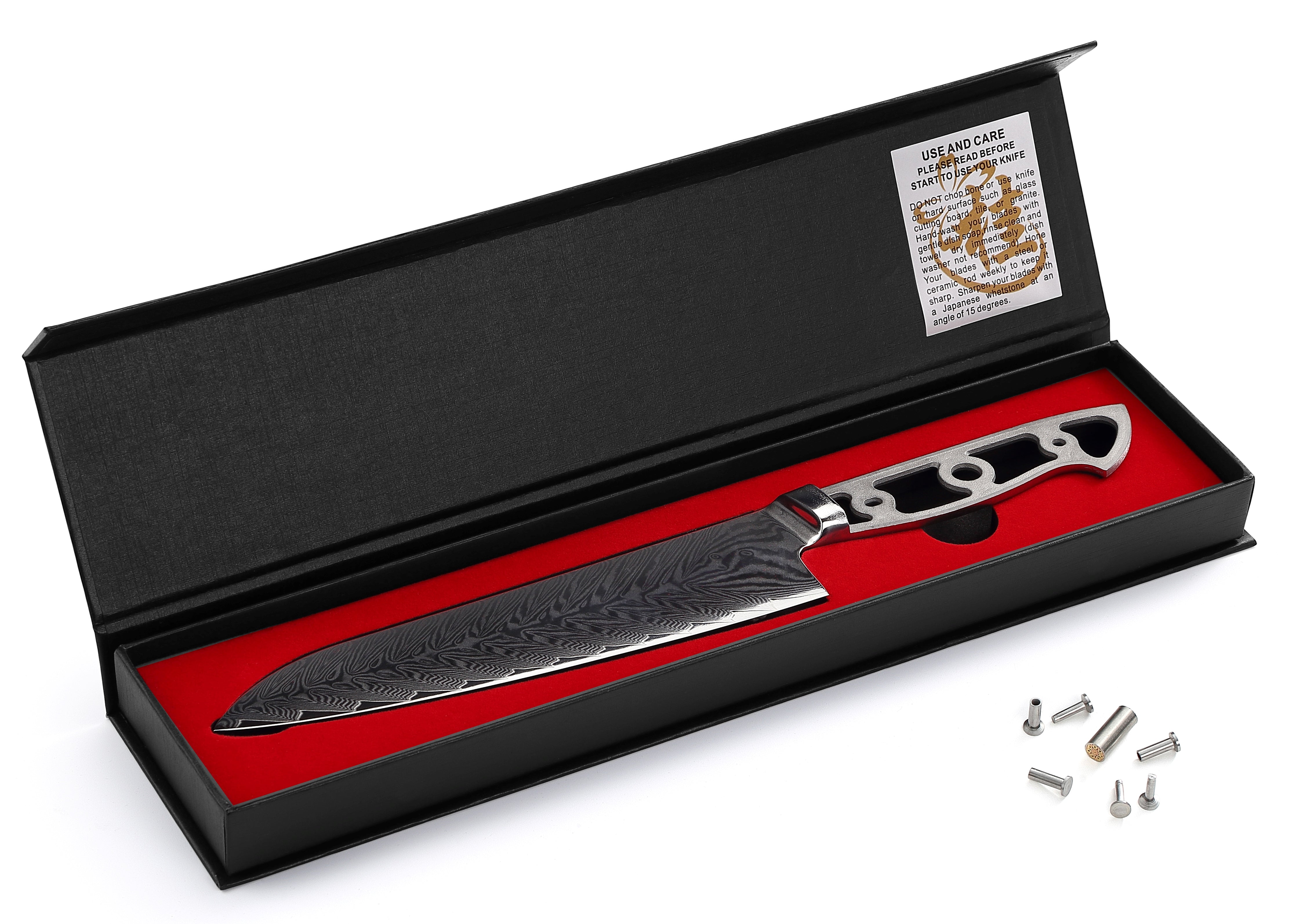VG-10 Damascus 7.5-in Chef Knife Blank [No Logo] – ZHEN Premium Knife