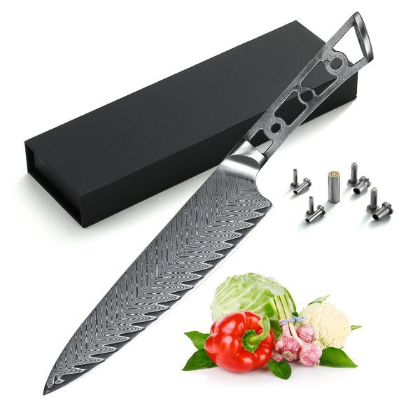 5.5 Inch Utility Knife Japanese Damascus AUS10 Steel Kitchen Knives Ul –  grandsharp-knives